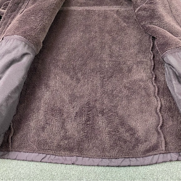 Vintage The North Face Burgandy Denali Fleece Polartec Jacket Women’s Size XL - Picture 5 of 13